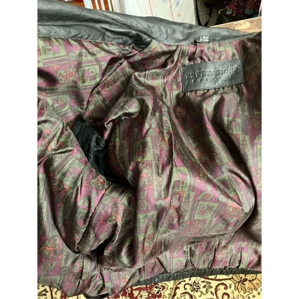 Expressions Worldwide Men’s Leather Jacket / SZ: XL (42-44)
